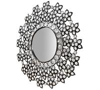 Biscottini - Miroir à Suspendre Diamètre 50 cm - Miroir décoratif avec Pierres précieuses - Miroir Mural et Table