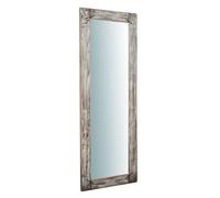 Biscottini miroir mural rectangulaire L65 x PR2,6 x H180 cm - Fabriqué en Italie - Miroir antique de salle de bain - Décor Casa Shabby Chic