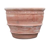 Biscottini Pot de Fleur Exterieur Grande Taille 102x77x102 cm - Pot Terre Cuite Made in Italy - Grand Pot de Fleur Exterieur XXL en Terre Cuite