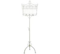 Biscottini Pupitre de musique en fer forgé 46x32x139 cm - Porte-menu pliable publicitaire - Restaurant - Livre de table