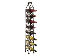 Biscottini Range Bouteille en Fer forgé L12xPR12xH105 cm - Porte Bouteille - Porte Bouteille vin - Range Bouteille frigo - Meubles de Salle à Manger - Meuble Cuisine Rangement