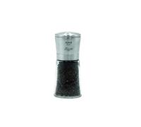 Bisetti Pepper Moulin à Poivre Bouchon, Acier Inoxydable, Argent/Transparent,