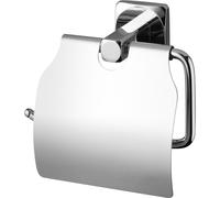 Toilettenpapierhalter mit Klappe, verchromt, Ice