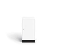 BISLEY Armoire de Rangement Multifonction, Métal, Couleur : Blanc, Centre