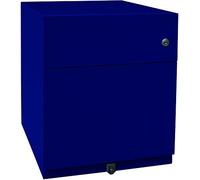 BISLEY Caisson à roulettes Note avec poignée, 1 tiroir Universel, 1 tiroir HR, métal, 639 Bleu Oxford, 56,5 x 42 x 49,5 cm