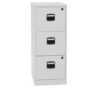 Bisley Home PFA Armoire de Rangement Suspendue avec 3 tiroirs HR en métal 645 Gris Clair 40 x 41,3 x 101,5 cm