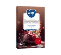 Bispol Lot de 6 bougies chauffe-plat parfumées Chocolat cerise