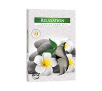 Bispol Set de 6 bougies à thé avec parfum - Relaxation