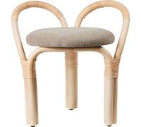 Gubi - Tabouret rembourré Bois naturel