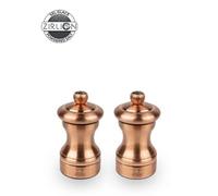 Bistro Chef Duo De Moulins À Poivre Et À Sel Manuels En Inox, Cuivré, 10 Cm - 4in