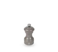 Bistro Moulin à sel manuel en bois laqué, gris taupe, 10 cm - 4in.