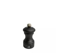 PEUGEOT - Moulin à Poivre Bistro Nature Black 10 cm + Poivre Noir Bio Fair Trade - Réglage Classique - En Bois Revalorisé Labellisé PEFC - Fabrication Française - Coloris Noir