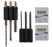 Bit Holder, Drill bit, 1,34 x 1,18 pouces Portable Magnetic bits Organizer with High Strength Sleeve Clip, Quick Access Gripper Guide for Home, Belt, Wall Mount, Garage and Construction Use