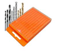 Bit Organizer Case - PP 11.5x8.8x1.19cm | Drill Bit Holder, Compact Storage Organizer, Pull Out Parts Box, Fastener Sorting Case, DIY Tool Organizers, Portable Hardware Container | Garage DIY