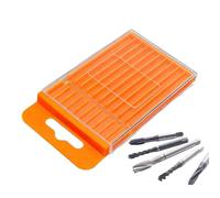 Bit Storage Case - Small Drill Bit Organizer, Pull Out Containers | Compact Twist Tap Holder Boxes | Workshop Construction Site Hardware Transport, Portable Pull Out Small Parts Storage Trays