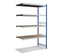 BITO Bito Grand ensemble de rayonnages / 350kg 2499x1512x824 Panneau d'aggloméré 4 niveaux RAL5010 Quantité:1