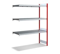 BITO Bito Grande étagère étagère étagère Unité d'extension Set / 350kg 1999x1512x624 3 niveaux étagère étagère RAL3000 Quantité:1