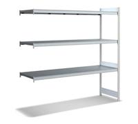 BITO Bito Grande étagère étagère étagère Unité d'extension Set / 350kg 1999x2016x624 3 niveaux étagère RAL7035 étagère Quantité:1