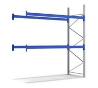 BITO Ensemble de rayonnages à palettes Bito P1 avec 2 niveaux H2000xP1100xL2790 mm 600 kg, non assemblé bleu gentiane Quantité:1