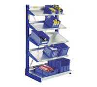 BITO Rayonnages cantilever Bito type L l 1115 x p 700 x H 1981 bleu gentiane Bito RAL 5010 Quantité:1