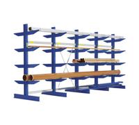 BITO Rayonnages cantilever Bito type S l 4316 x p 1840 x H 2500 bleu gentiane Bito RAL 5010 Quantité:1