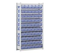 BITO Rayonnages Kanban pour pièces du classement C Bito p 324 bacs en bleu-gris Quantité:1