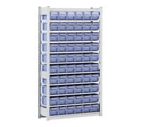 BITO Rayonnages Kanban pour pièces du classement C Bito p 624 bacs en bleu-gris Quantité:1