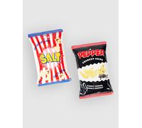 bitten Salt And Pepper Snack Set Of 2 Sac de décoration en céramique à motifs Uni