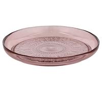 BITZ Kusintha Assiette en verre Dia 25 cm Rose