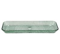 BITZ Kusintha Plat de service rectangulaire 38 x 14 x 3 cm Vert