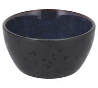 BITZ saladier, bol, bol à céréales, bol à snacks en faïence, 12 cm de diamètre, noir/bleu foncé