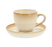 Bitz Tasse à expresso et soucoupe Bitz 7 lanc crème