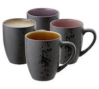 Bitz Tasse à thé Set de 4 pièces 30 cl en grès Noir