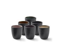 Bitz Tasses à espresso Bitz lot de 6 Noir