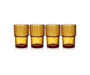 Bitz Verres à café Kusintha caféglas 38 cl lot de 4 Amber