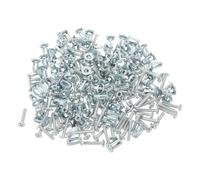 BIUDECO 100 Pièces Vis D'expansion en Acier au Carbone Forme Pétale Argentée, Finition Résistante la Corrosion, Adaptée au Béton et Tuyaux en Acier pour Usage Extérieur et Salles de Bain