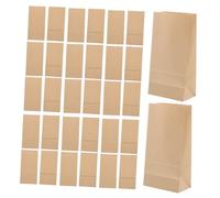 BIUDECO 100pièces Lot de Papier Kraft Bruns Réutilisables Dimensions pour Conservation Alimentaire Emballage Cadeaux et Rangement Petits Objets