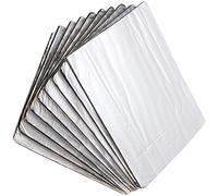 BIUDECO 20pcs Tapis Isolant Acoustique et Thermique pour Voiture et Van, en Fibre de Verre et Caoutchouc, Absorption du Bruit, Installation Facile pour Capots et Planchers