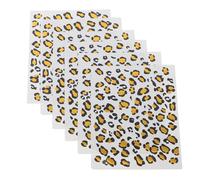 BIUDECO 6 Feuilles D'autocollants Temporaires à Motif Animal Doré en Film Transfert, Tatouages Éphémères Faciles à Enlever, Décoratifs pour Fête ou Voyage