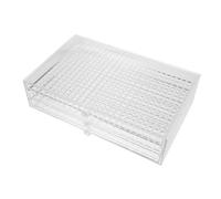 BIUDECO Boîte de Rangement Transparente pour Breloques de Nail Art Compartimentée pour Strass et Fournitures Créatives