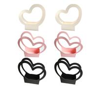 BIUDECO Boîtes à Bouquet Couleur Aléatoire en Papier Kraft Lot de 6 de Cœur Résistantes à L'usure et Non Déformables pour Mariage et Décoration Maison