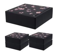 BIUDECO Boîtes d'Emballage Décoratives Lot de 5 Couvercle pour Cravates et Bijoux, Boîtes Présents Petites pour Expédition et Présentation, Coffret Rangement Multifonction