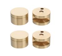 BIUDECO Clips de fixation du rétroviseur en laiton 4PCS supports muraux ronds pour verre sécurisés pour murs et projets DIY