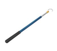 BIUDECO Crochet de Traction en Alliage D'aluminium Bleu pour Échelle de Grenier avec Poignée en Caoutchouc Confortable, Kit D'accessoires et Accès au Plafond pour Usage Quotidien