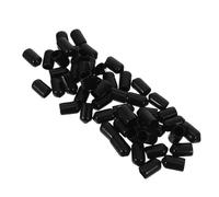 BIUDECO Embouts de Cintres en Caoutchouc Noir Diamètre Intérieur 9,5mm 50pcs, Protection Facile et Antipoussière Adaptés pour Crochets et Barres Buanderies et Garages