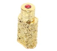 BIUDECO Flacon de Parfum Doré à Motifs Ajourés Style Dubaï pour Voyage et Création DIY Bouteille Huile Essentielle Élégante et Accessoire Parfum pour Recharges