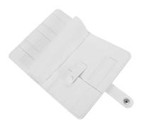 BIUDECO Paquet Compact de Rangement Multifonction pour Outils de Manucure en Cuir Synthétique Blanc 37 Compartiments Salon de Beauté ou Déplacement