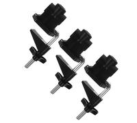 BIUDECO Pince Base Table en Lampe la Métal Plastique et Noir, Lot de 3 Clips Robustes Fixe, Finition Soignée, Texture Agréable pour Usage Maison Magasin