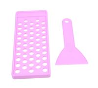 BIUDECO Plateau de Remplissage avec Spatule en Plastique à 50 Trous Moule pour Tube de Rouge à Kit Facile pour Fabrication Maison pour DIY Soin des