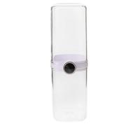 BIUDECO Porte-Brosse à Dents Transparent Double Étanche Gobelet de Voyage Portable pour Rangement Brosse Dents et Dentifrice Étui Léger Résistant pour Salle de Bains Camping École et